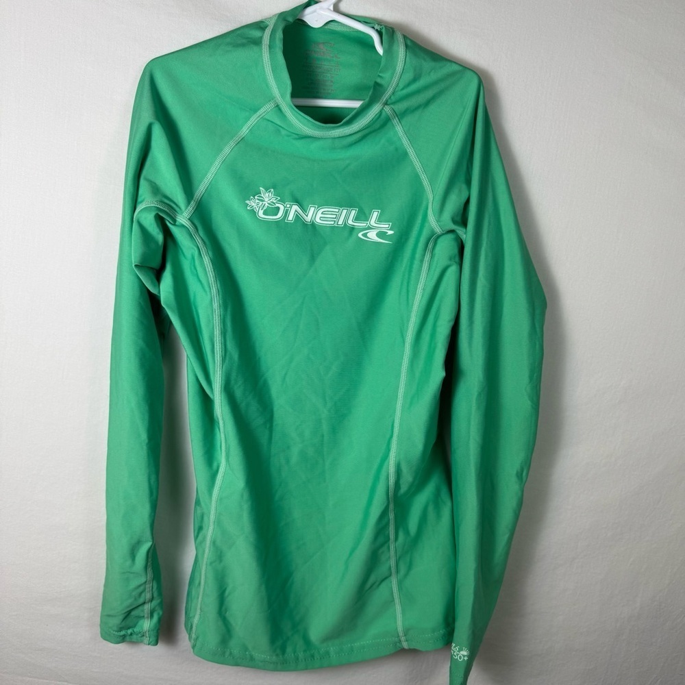 O'Neill Green Rash Guard Kids Size S